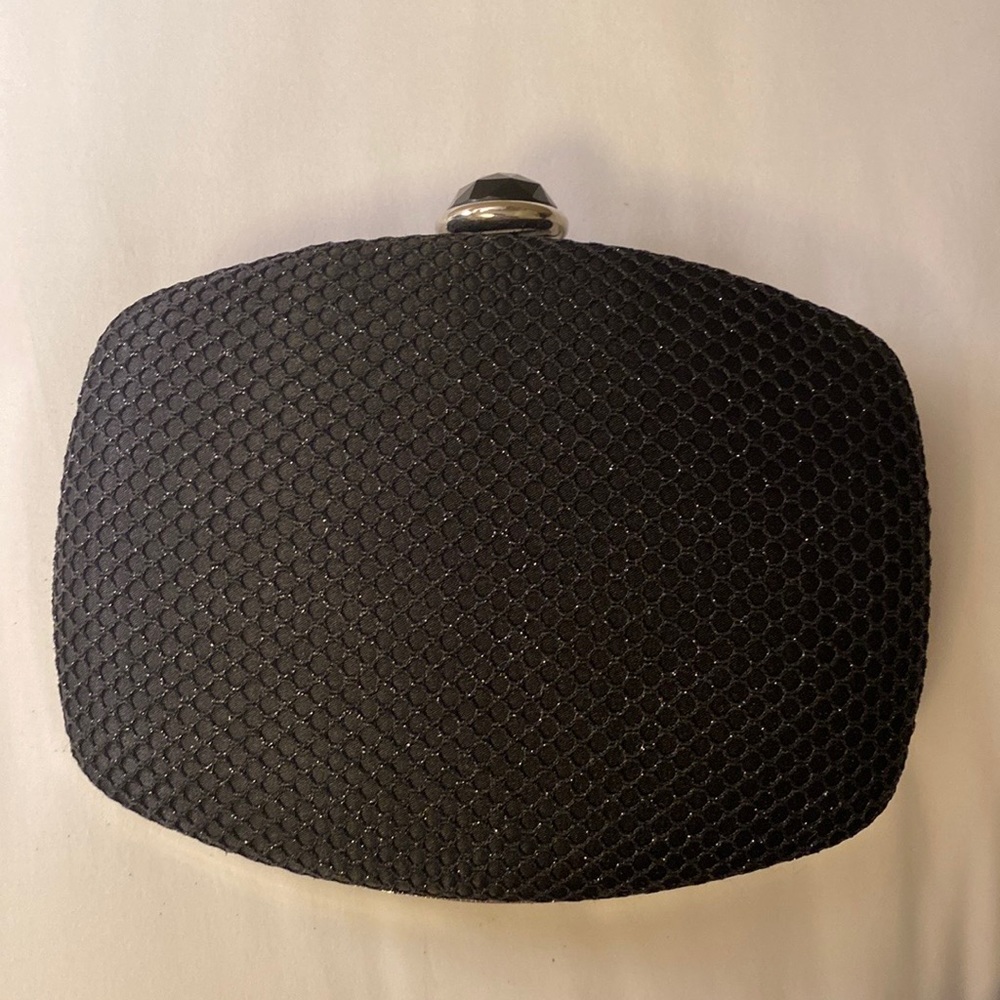 Adrianna Papell Black Evening Clutch